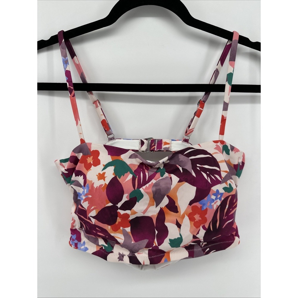 Athleta Daybreak Tropic Bra Wired Padded Cup Bikini Swim Surf Top 34B/C